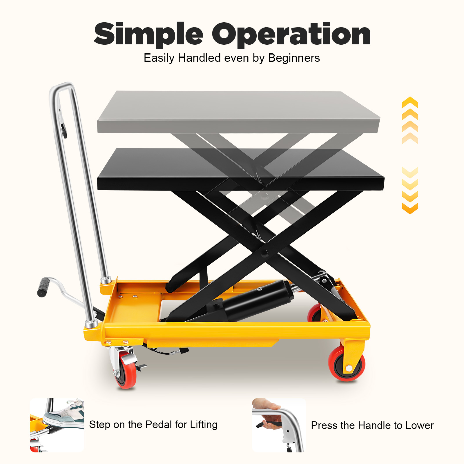 Scissor Lift Table Hydraulic - Carrinho Elevador Hidráulico Tipo Tesoura de