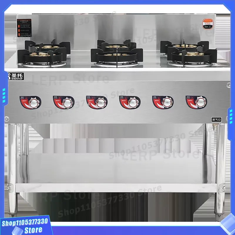 Heavy Equipment Kitchen - Fogão a Gás Comercial de 6