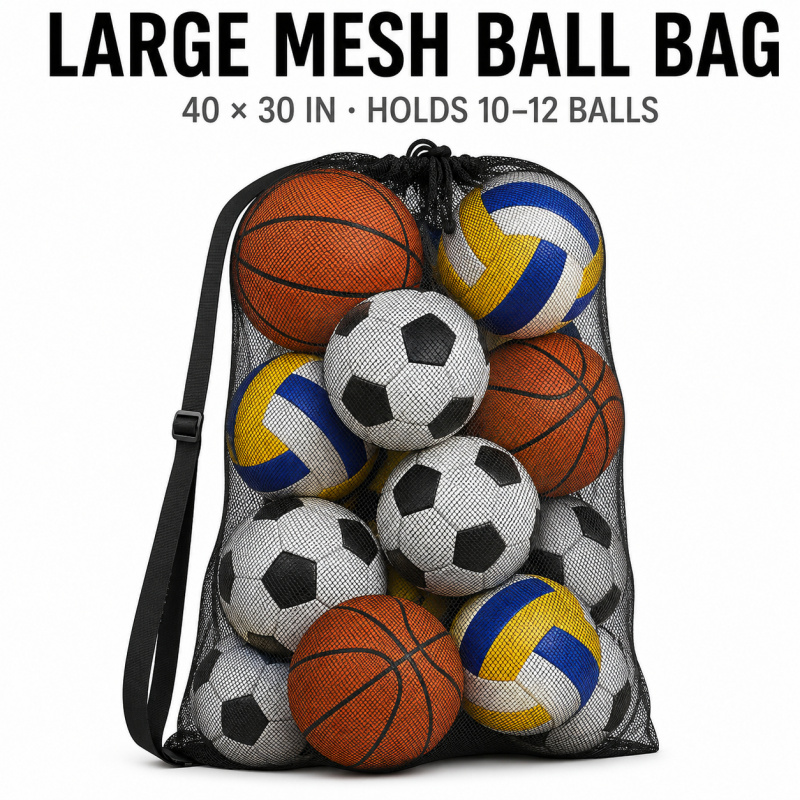 Heavy Equipment Management - Bolsa de malha resistente para bolas,