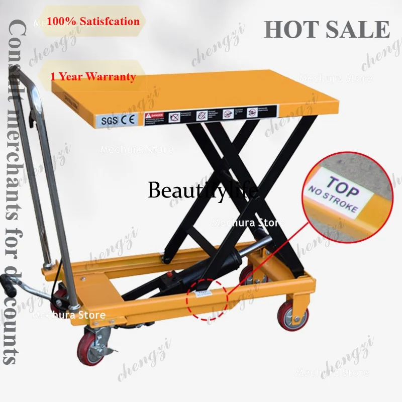 Carrinho de Plataforma Elevató - Scissor Lift Table Hydraulic avaliação e preço